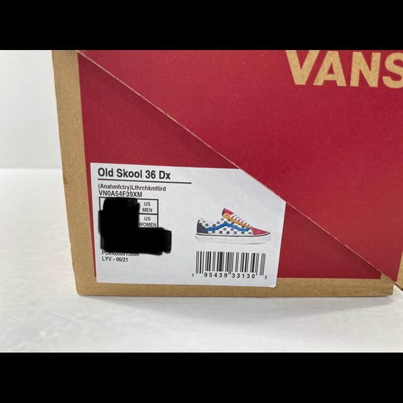 Vans Old Skool 36 DX Anaheim Factory Leather Checkerboard Sneakers - Picture 7 of 8